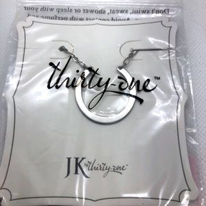 Dream Catcher Necklace - Silver Tone